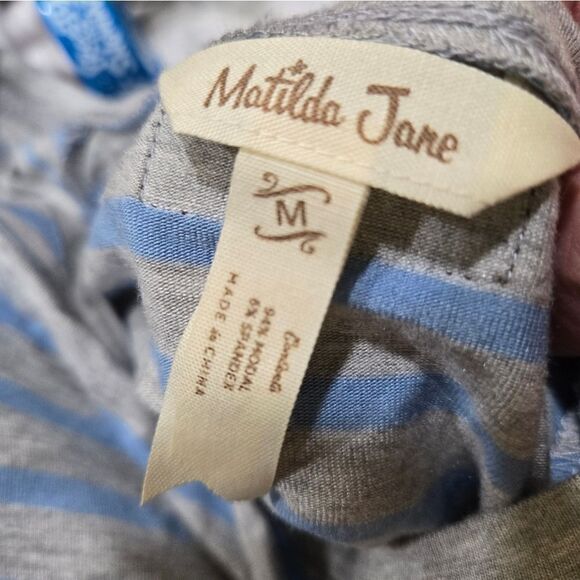 Matilda Jane Her Majesty Striped T-Shirt Dress Medium - Picture 7 of 11